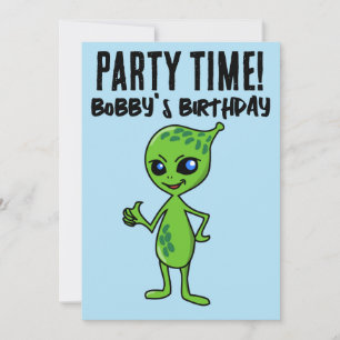 INVITACIONES DE LA FIESTA DE CUMPLEAÑOS DE ALIEN F