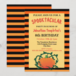 Invitaciones de la fiesta de cumpleaños de la