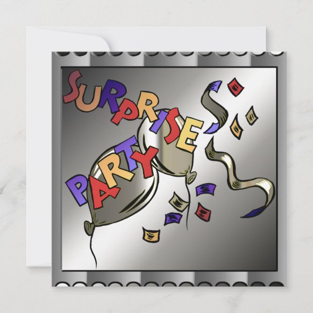 Invitaciones de la fiesta de cumpleaños de la (Anverso)