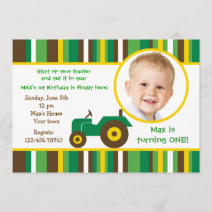 Invitaciones de la fiesta de cumpleaños de la foto