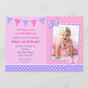 Invitaciones de la fiesta de cumpleaños de la foto