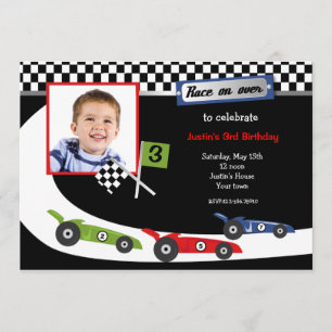 Invitaciones de la fiesta de cumpleaños de la foto