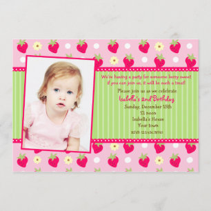 Invitaciones de la fiesta de cumpleaños de la foto