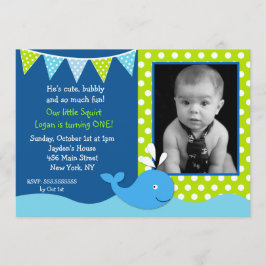 Invitaciones de la fiesta de cumpleaños de la foto