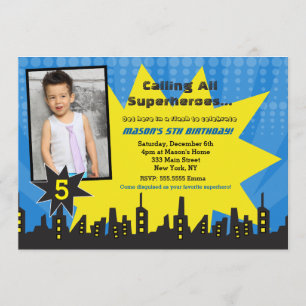 Invitaciones de la fiesta de cumpleaños de la foto