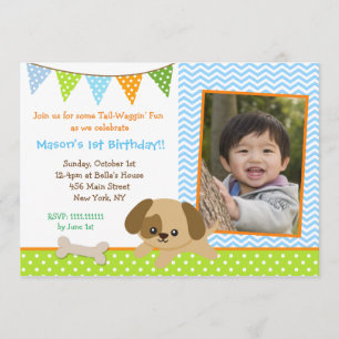 Invitaciones de la fiesta de cumpleaños de la foto