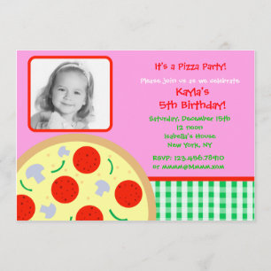 Invitaciones de la fiesta de cumpleaños de la foto