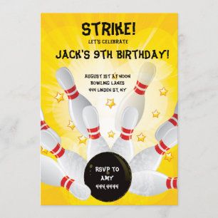 Invitaciones de la fiesta de cumpleaños de los