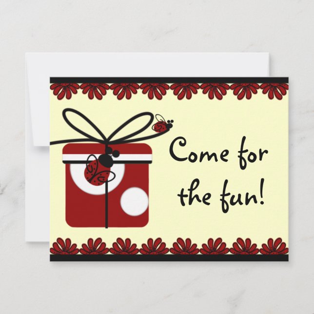 Invitaciones de la fiesta de cumpleaños de señora (Anverso)