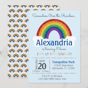 Invitaciones de la fiesta de cumpleaños del arco
