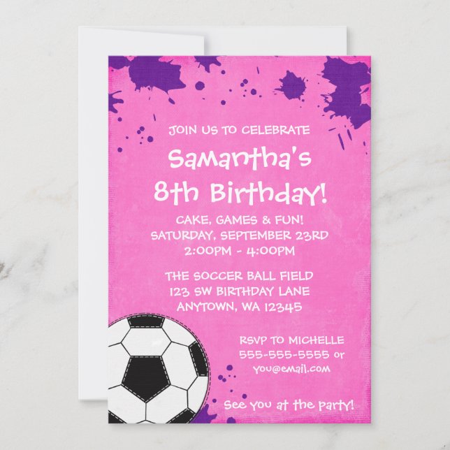 Invitaciones de la fiesta de cumpleaños del balón (Anverso)