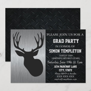 Invitaciones de la fiesta de graduación de la caza