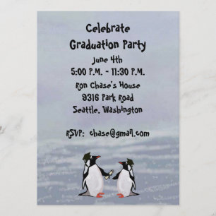 Invitaciones de la fiesta de graduación de los
