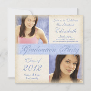 Invitaciones de la fiesta de graduación del chica
