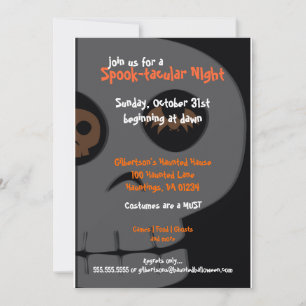 Invitaciones de la fiesta de Halloween con táctica