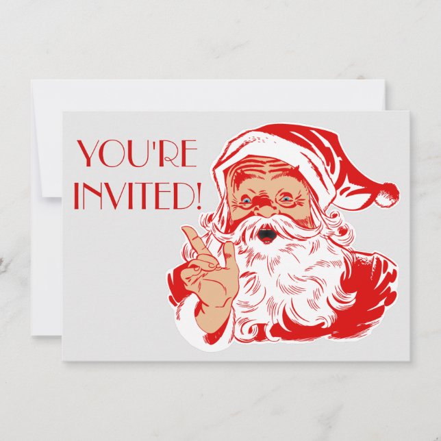 Invitaciones de la fiesta de Navidad 2016 de Papá (Anverso)