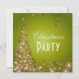 Invitaciones de la fiesta de Navidad, burbujas del
