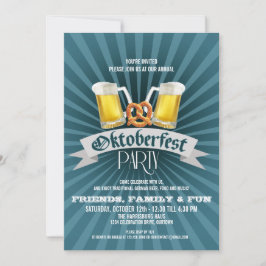 Invitaciones de la fiesta de Oktoberfest Beer and 