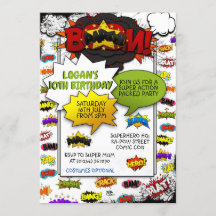 Invitaciones de la fiesta de palabras de acción de