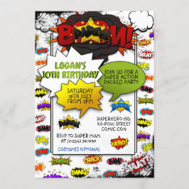 Invitaciones de la fiesta de palabras de acción de