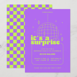 Invitaciones de la fiesta de Surprise Disco
