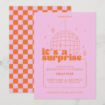 Invitaciones de la fiesta de Surprise Disco