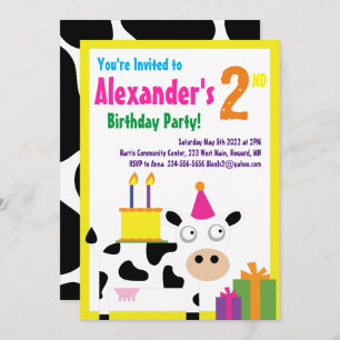 Invitaciones de la fiesta del cumpleaños del niño