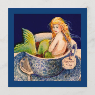 Invitaciones de la fiesta del té de la sirena II