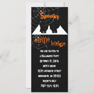 Invitaciones de la fiesta Spider Web Halloween