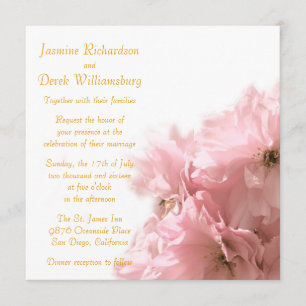Invitaciones de la flor de cerezo
