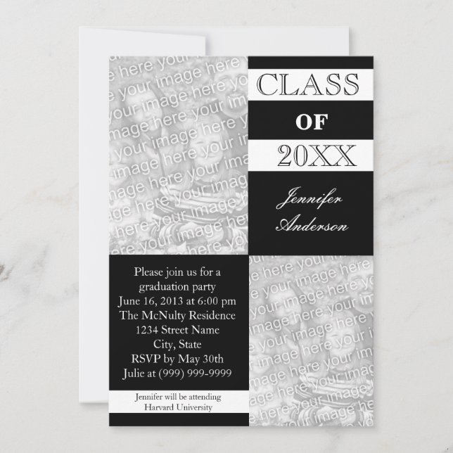 Invitaciones de la graduación (Anverso)