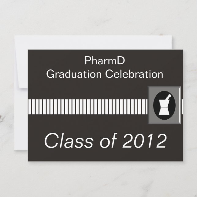 Invitaciones de la graduación del farmacéutico (Anverso)