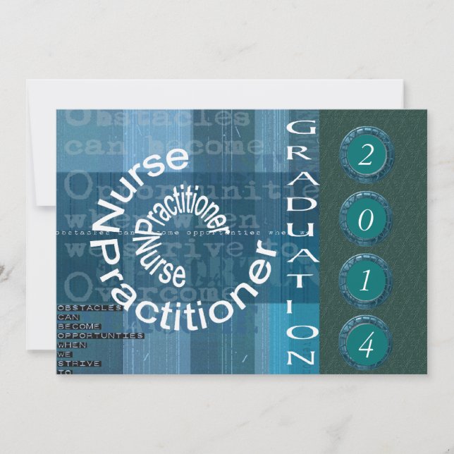 Invitaciones de la graduación del médico de la (Anverso)