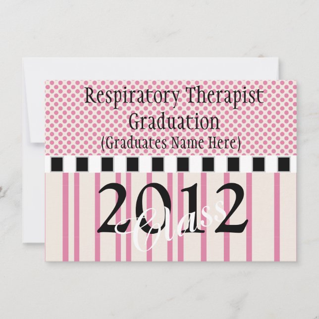 Invitaciones de la graduación del terapeuta (Anverso)