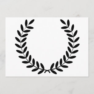 Invitaciones de la guirnalda del laurel