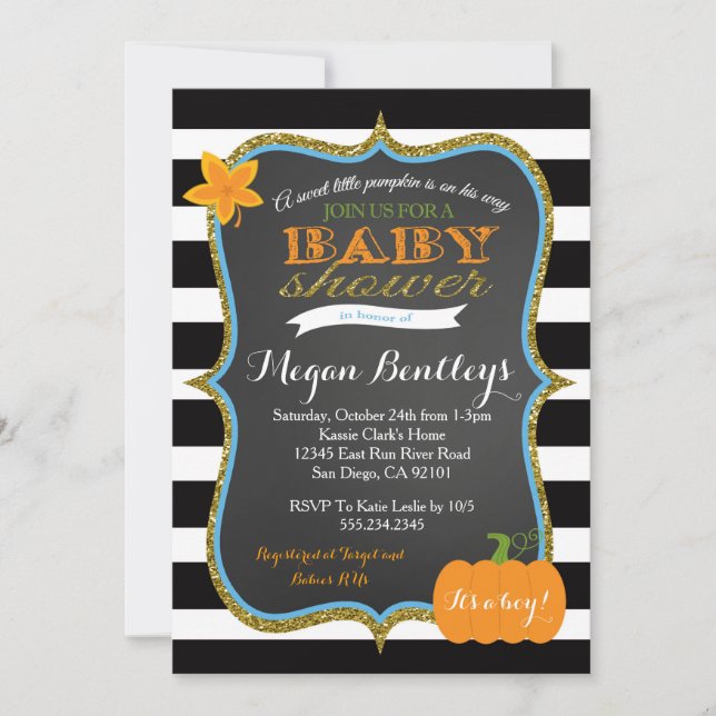 Invitaciones de la invitación de Baby Shower del (Anverso)