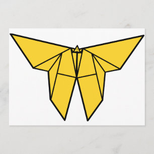 Invitaciones de la mariposa de Origami