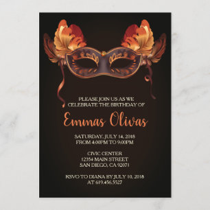 Invitaciones de la mascarada, invitación del