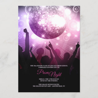 Invitaciones de la noche de Prom