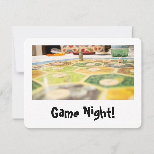 Invitaciones de la noche del juego (Anverso)