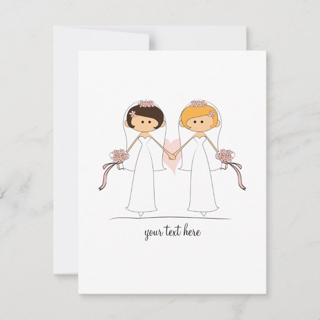 Invitaciones de la novia y de la boda de la novia (Anverso)