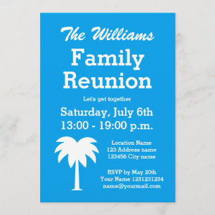 Invitaciones de la palmera del fiesta del verano