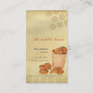 Invitaciones de la panadería - tarjeta de visita