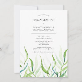 Invitaciones de la Parte de compromiso de acuarela