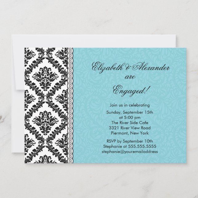 Invitaciones de la parte de compromiso del Damasco (Anverso)