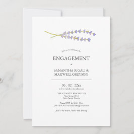 Invitaciones de la Parte de compromiso Lavanda de