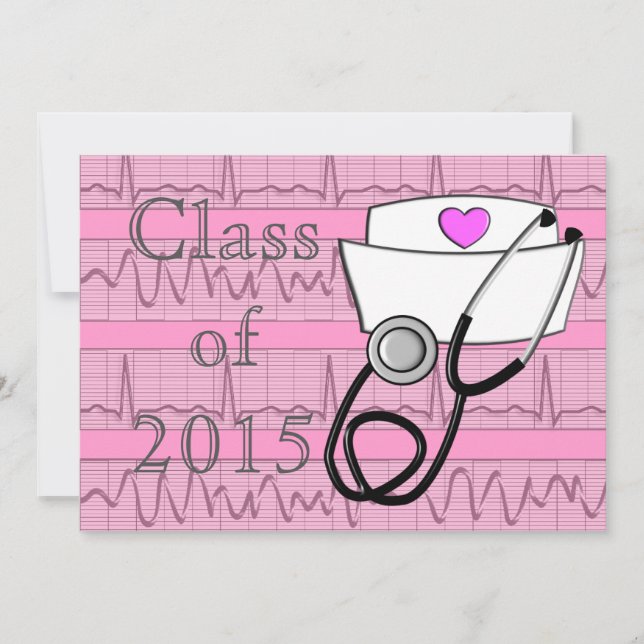 Invitaciones de la Parte de Graduación de Enfermer (Anverso)