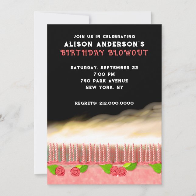 INVITACIONES DE LA PARTE DEL CUMPLEAÑOS ADULTOS (Anverso)