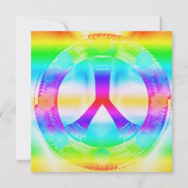 Invitaciones de la Paz-Hacia fuera del Hippie (Anverso)