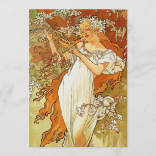 Invitaciones de la primavera de Nouveau Alfonso